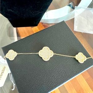 NWT Rachel Zoe Clover Bracelet